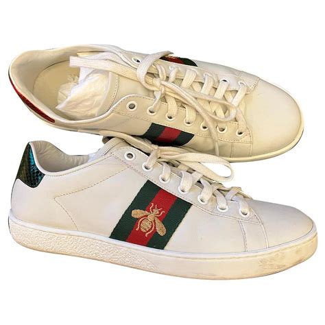 gucci ladies trainers bee|Gucci bee trainers women's.